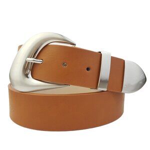 Silver-Tone Buckle Loop and Tip Belt